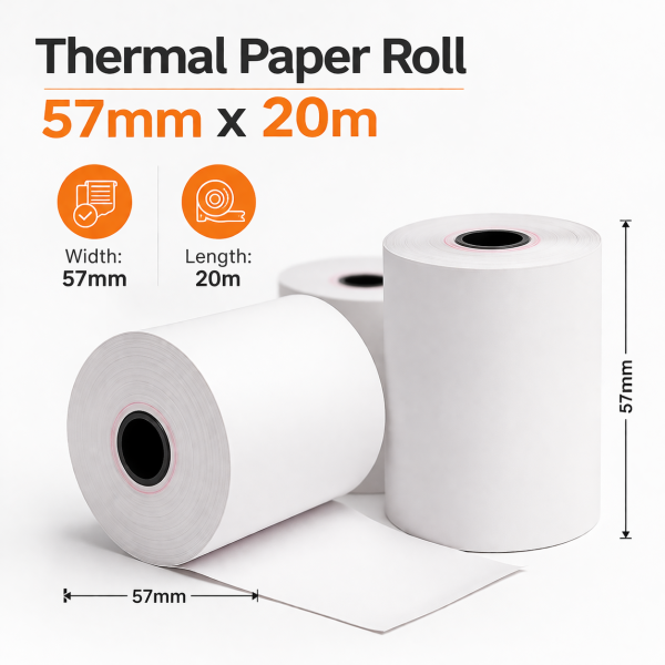Thermal Paper Roll 57mm x 20m